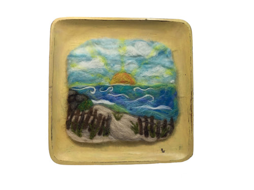 Beach Sunrise Needlefelt