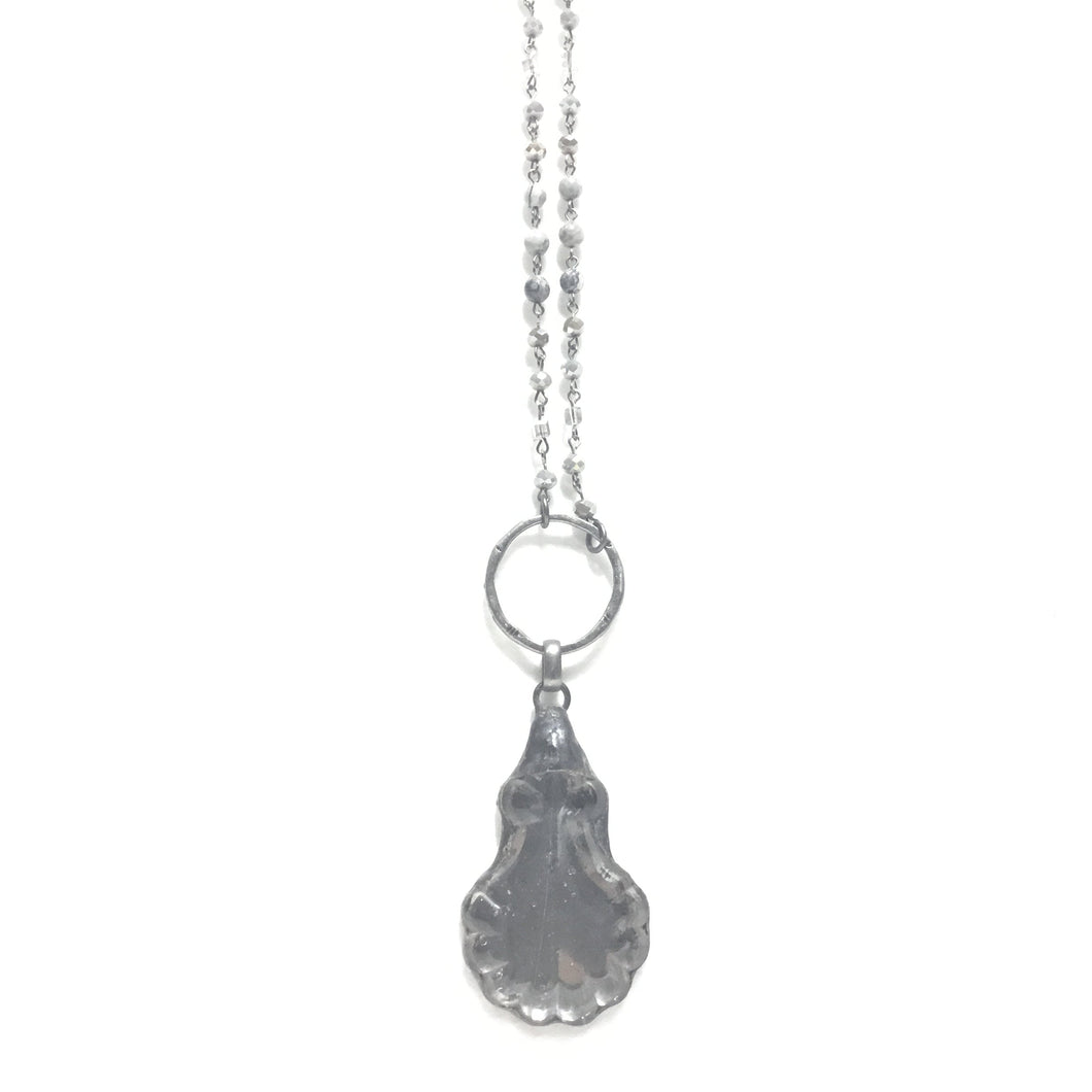 Glass Chandelier Pendant Necklace