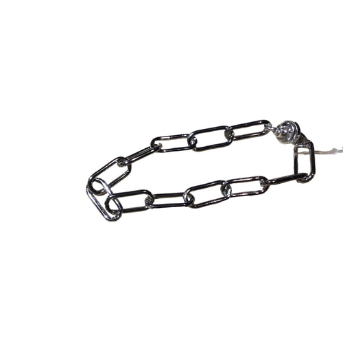 Large Silver Paperclip Bracelet