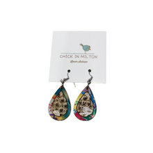 Teardrop Multi Lace Insert Earrings
