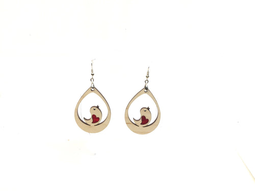 Bird teardrop dangle Earrings