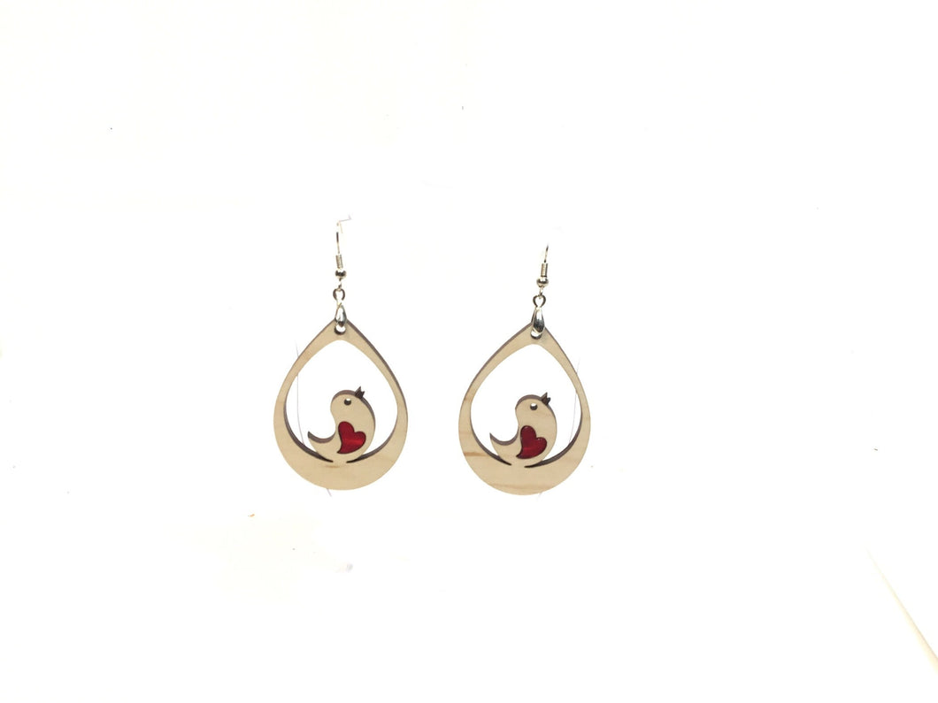 Bird teardrop dangle Earrings