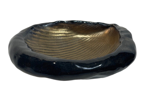 Golden Seashell Plate - Small