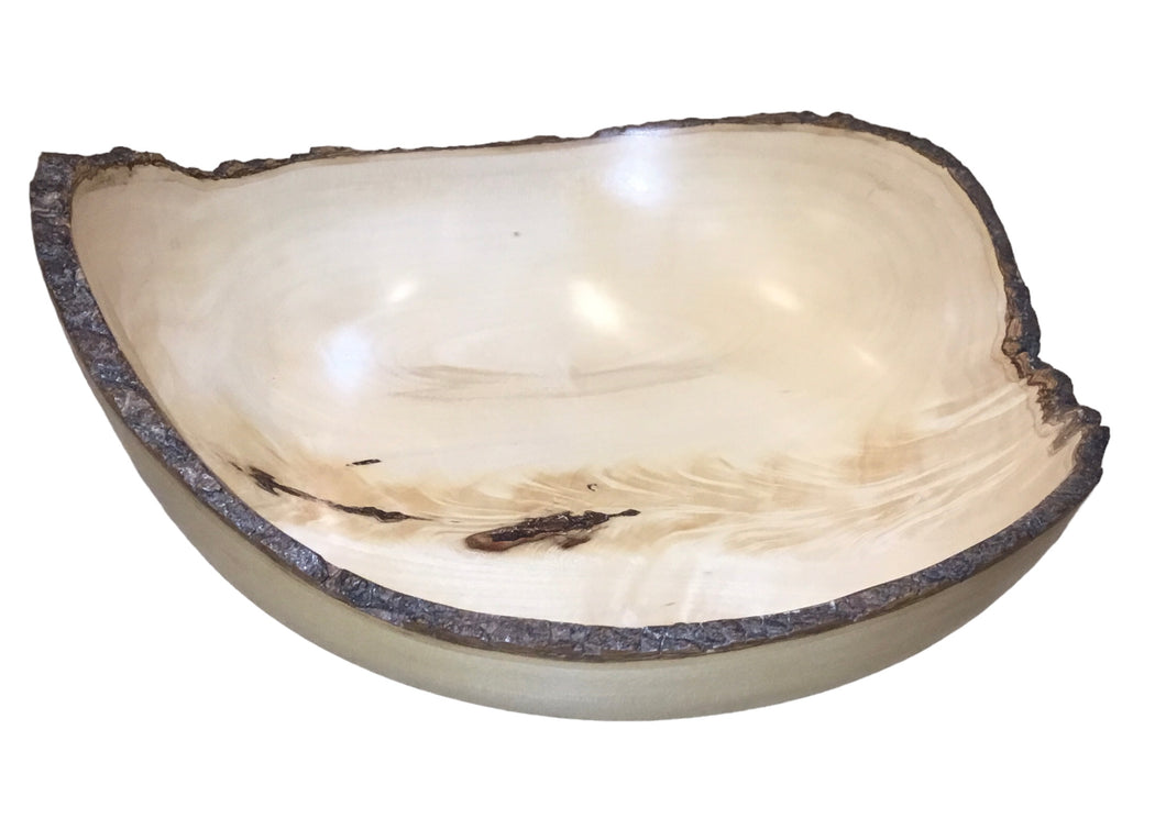 #253-Box Elder natural edge bowl,