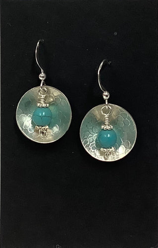 Large Dome with Turquoise Earrings