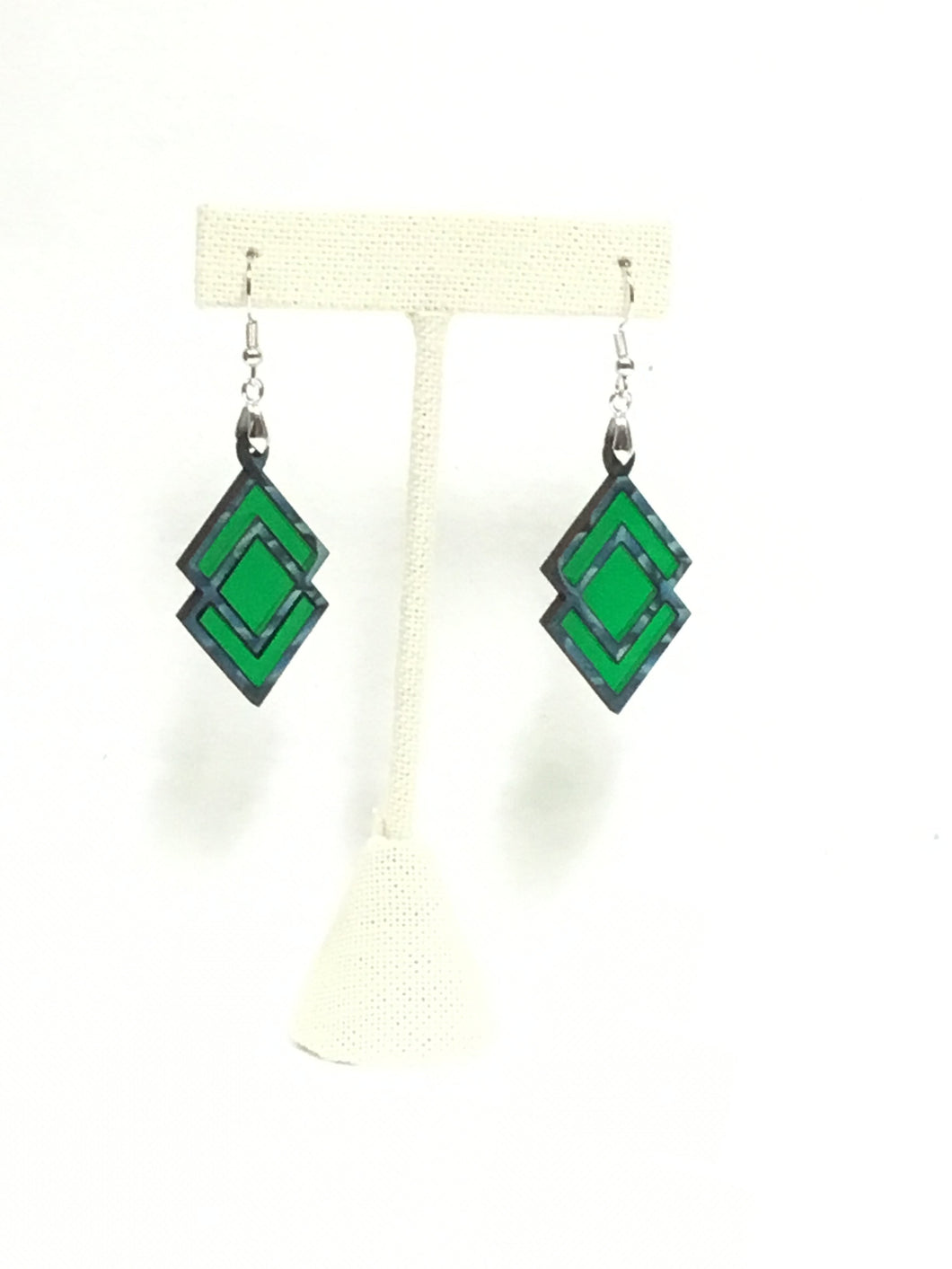 Double Diamond Earrings