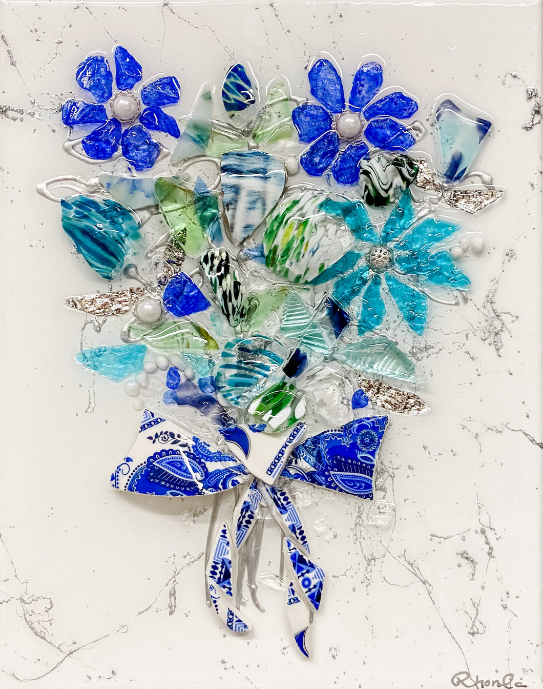 Blue and Green Bouquet