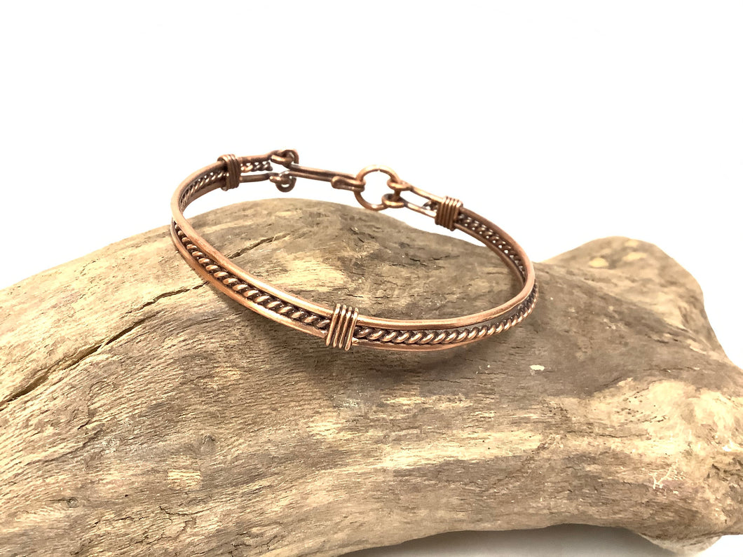 Handwoven Copper Wire Bracelet