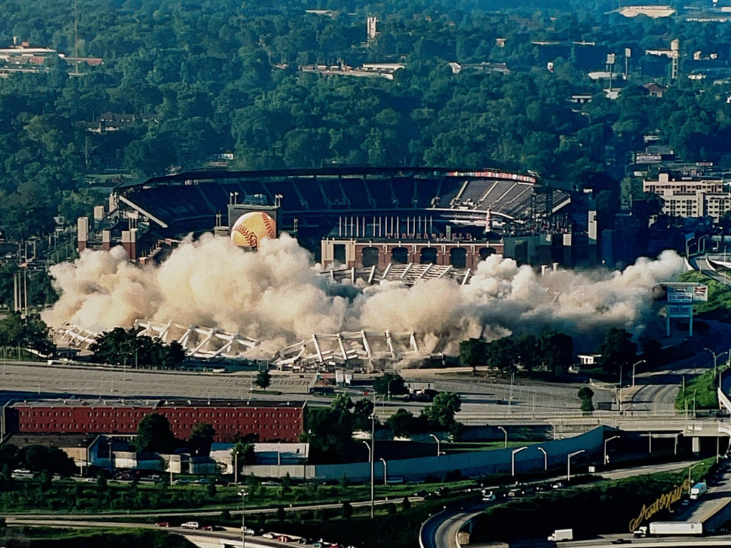 Farewell old friend, The implosion of Fulton County stadium