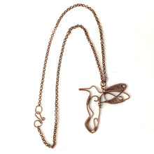 Humming Bird Copper Necklace