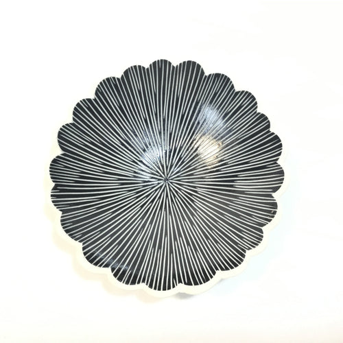 Carved Scalloped Bowl