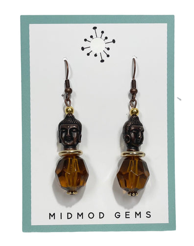 Buddha Face Drop Earrings