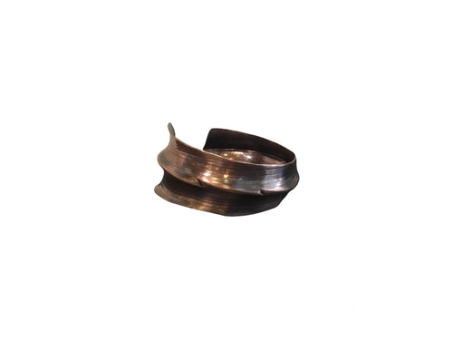 Copper Cuff with Puffy Center Line