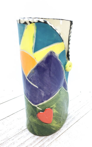Medium Vase - Swannanoa with button
