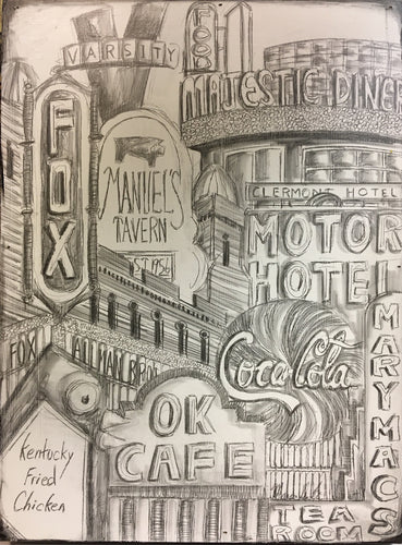 Atlanta B/W 12” x 16”