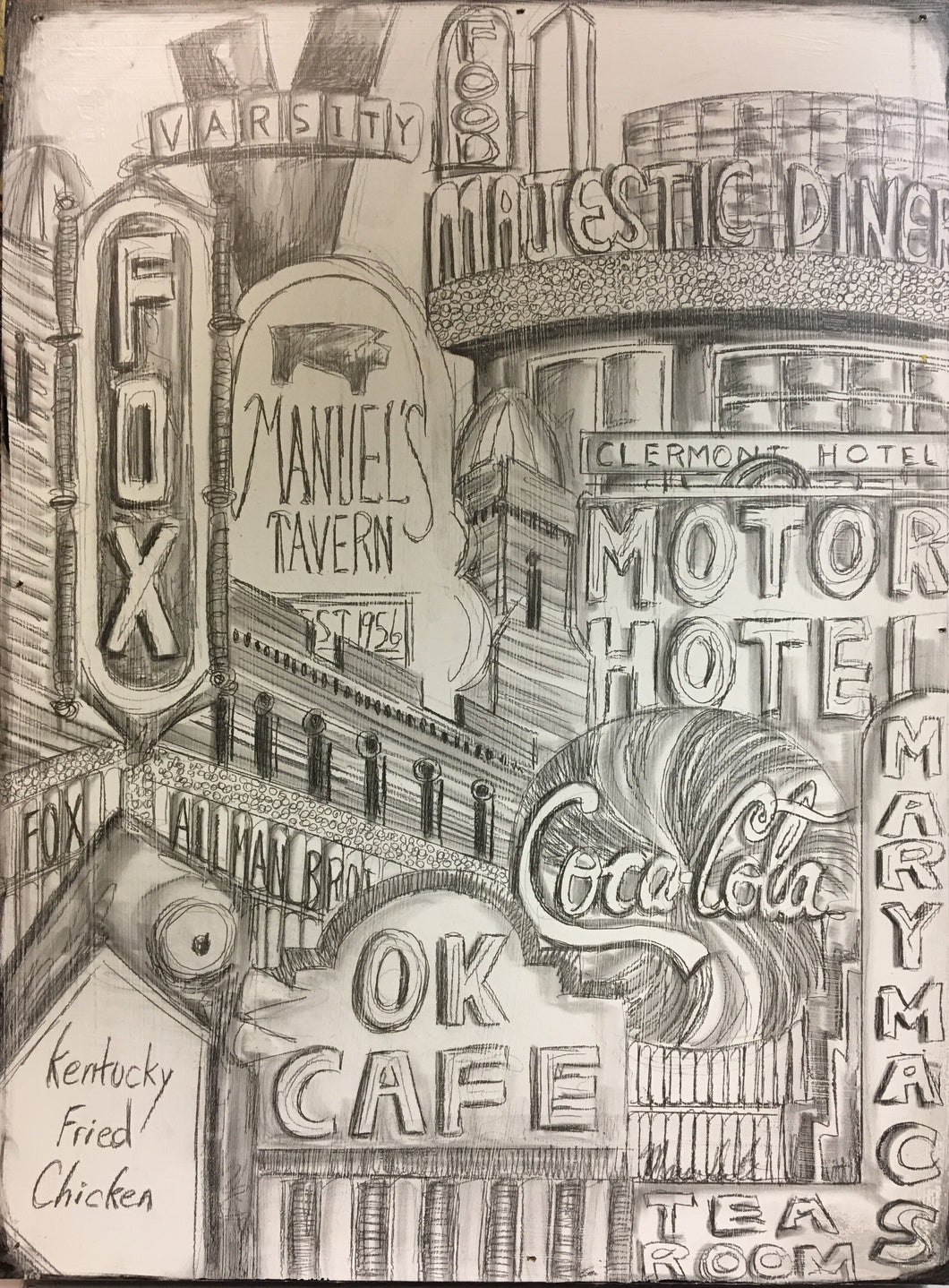 Atlanta B/W 12” x 16”