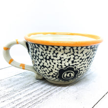 Sgraffito Latte Mug