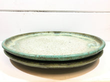 Round Platter - speckled green