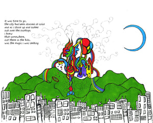 Someworld print - It was time to go to the mountains
