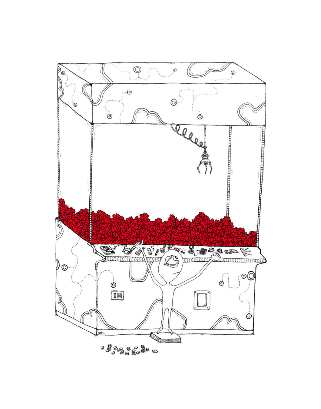 Creatures of the Heart print - Jasper and that Old Arcade