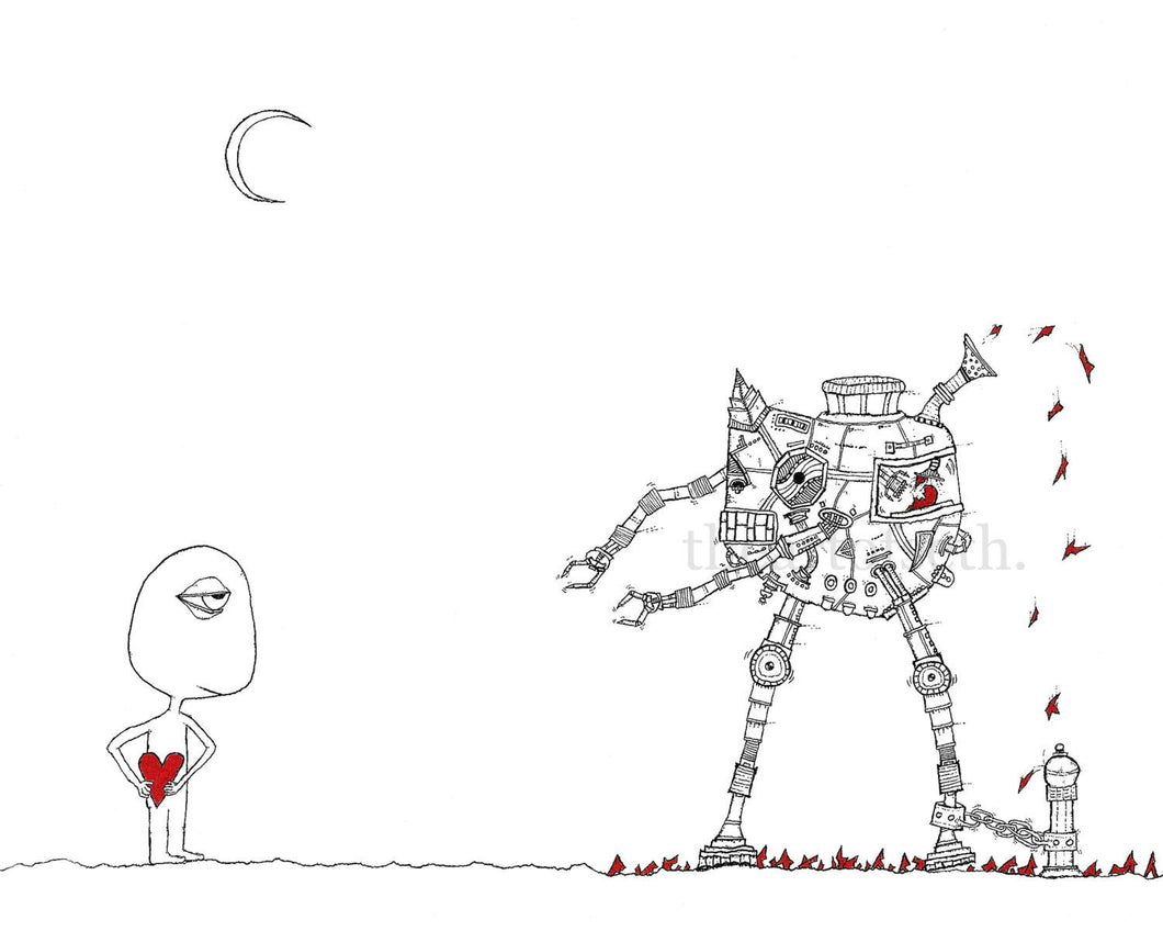 Creatures of the Heart print - Joseph knew better, he wasn't taking another step