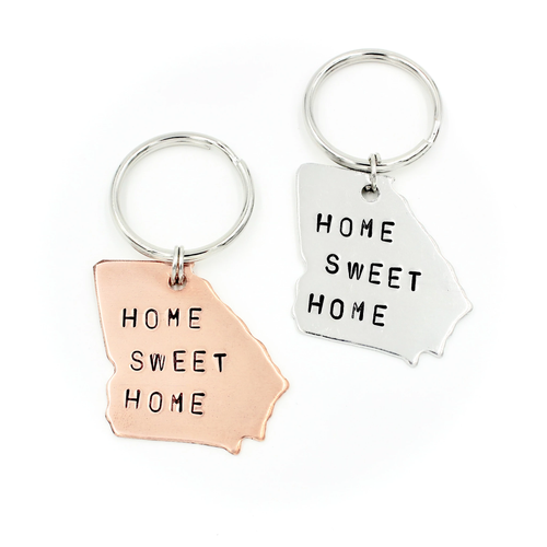 Georgia Keychain - HOME SWEET HOME