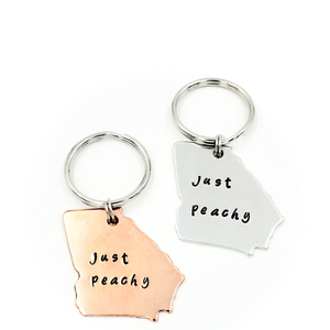 Georgia Keychain - just peachy