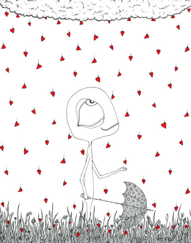 Creatures of the Heart Black Framed Print - Let It Pour