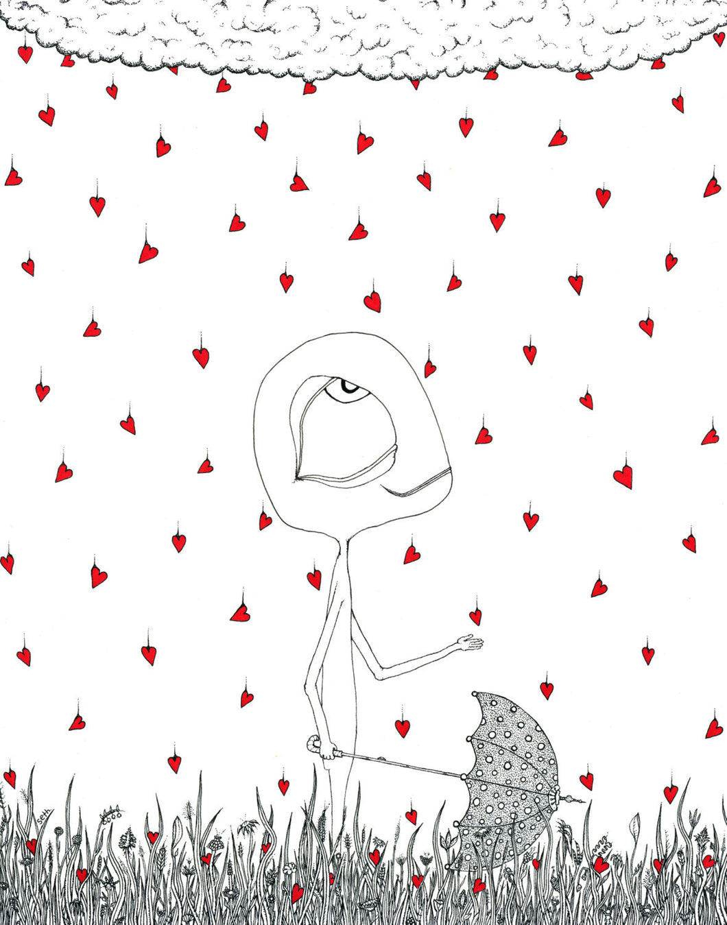Creatures of the Heart print - Let it Pour