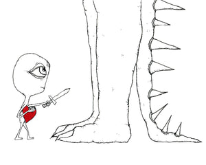 Creatures of the Heart print - Let Them Call Him the Underdog, Charlie Knew He had the Only Thing it Really Took.