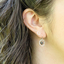 XS Circle Stud Earrings - sterling silver
