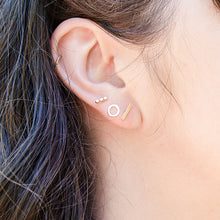 Bar Studs - rose gold-filled
