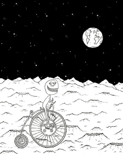 Someworld print - Moon Rocks