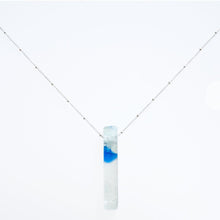 Mosaic Stiletto Sterling Silver Necklace