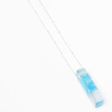 Mosaic Stiletto Sterling Silver Necklace