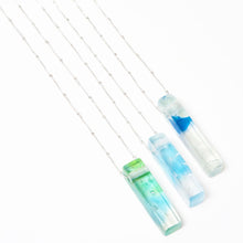 Mosaic Stiletto Sterling Silver Necklace