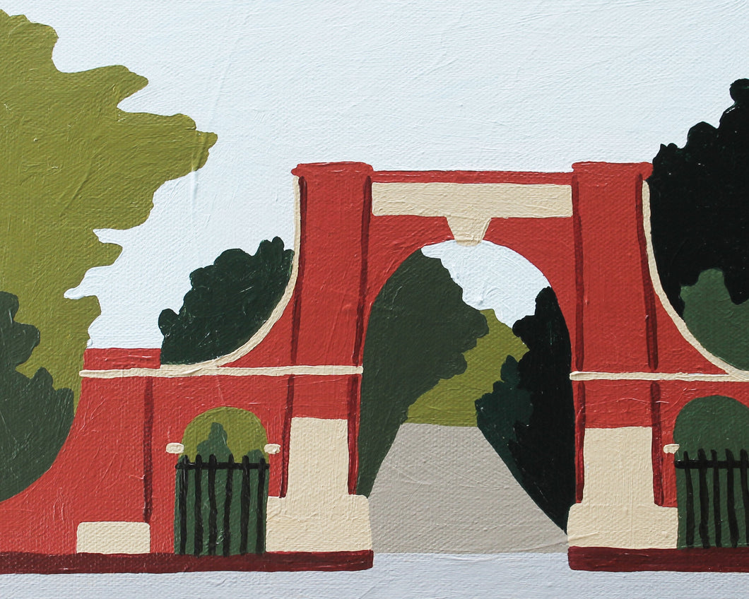 Oakland Cemetery Grant Park Atlanta Original Painting