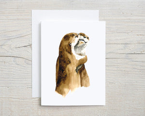 Otters Greeting Card