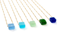 Small Cube Gold Necklace