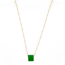 Small Cube Gold Necklace