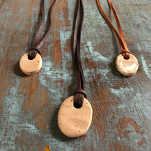 Clay Diffuser Necklace - Leather