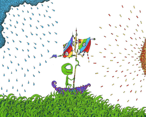 Someworld print - Sailing out of the Storm