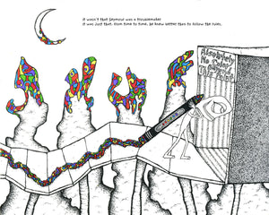 Someworld print - Seymour and his Crayon