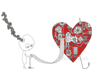 Creatures of the Heart print - Timothy wasn't sure just what to make of it