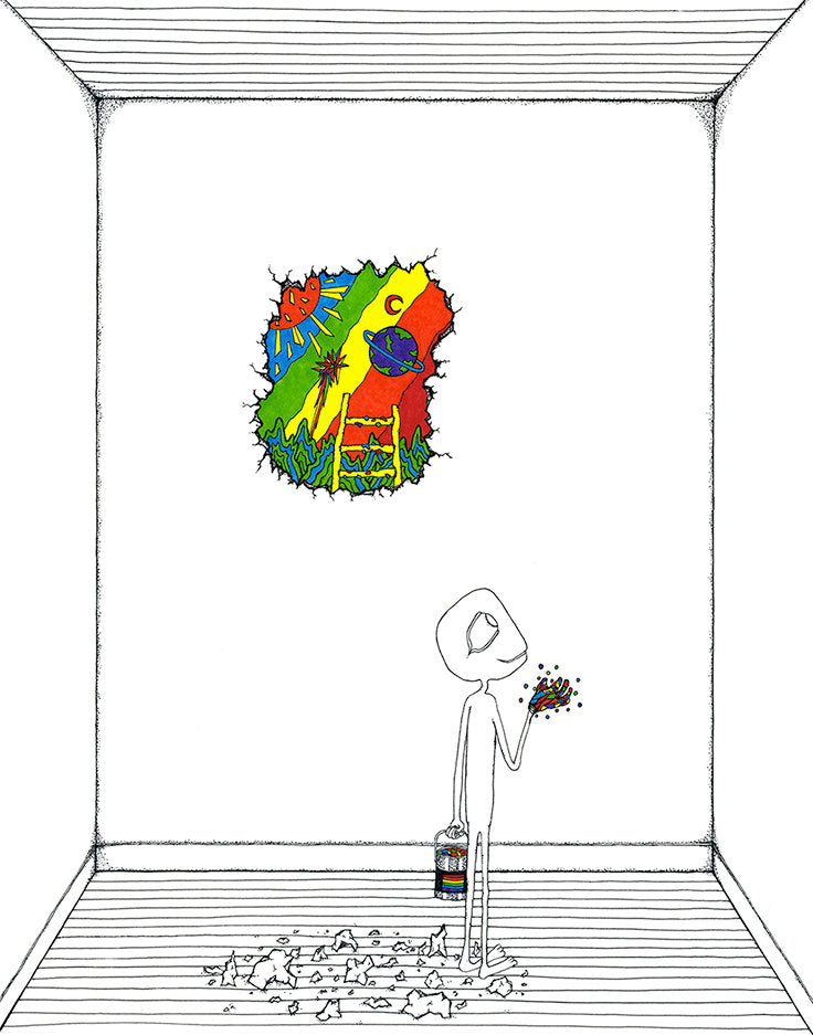 Someworld print - White Room